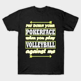 Volleyball Sports Excavators British Team Saying T-Shirt